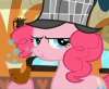 Pinkie Pie with bubble pipe, animated